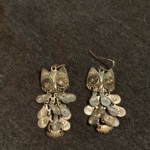 🔅Silver Owl Earrings